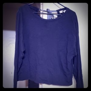 Levi's crop long sleeve with tie back